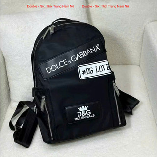 Balo In Ddgg Love Double - Six Cặp Đựng Sách Vở, Laptop Chất Dù Dày Dặn Chống Nước