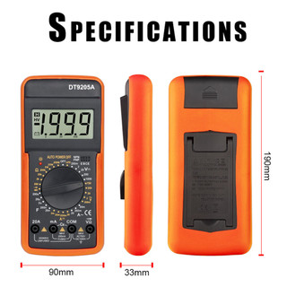 Đồng Hồ Vạn Năng Thông Minh DT, Màn Hình Kỹ Thuật Số, Đo Volt/Ampe/Điện Trở, Độ Chính Xác Cao, Chất Lượng Cao, Giá Tốt
