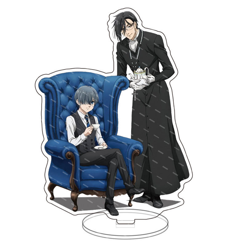 PS1 Black Butler Sebastian Michaelis Acrylic Tấm Giá Đỡ Tấm Đứng Để Bàn Trang Trí Anime Ngoại Vi SP1