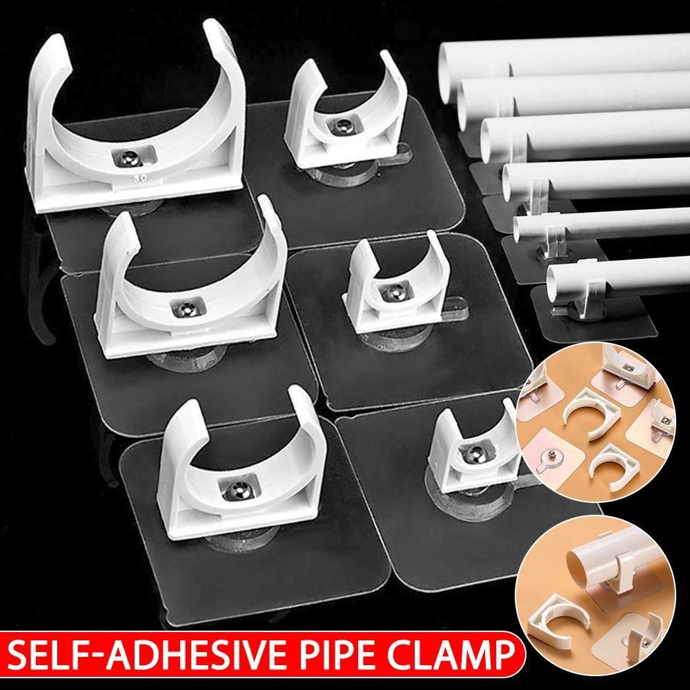 Chloch 1 / 5 Cái Giá Đỡ Ống Nước, Bể Cá Cá Không Đục Lỗ Kẹp Ống Tự Dính, 16 / 20 / 25 / 32 / 40 / 50mm Phụ Kiện Chụp Cố Định Tưới Cây Bộ Chuyển Đổi Ống Kẹp Đầu Nối