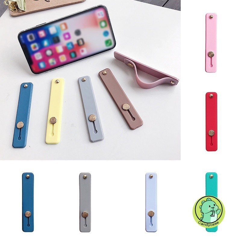 Giá đỡ điện thoại đa năng dây đeo silicon, giá đỡ nhẫn ngón tay, tay cầm đẩy kéo, miếng dán điện thoại