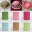 SMILE 280-300m / Cuộn Sợi Nhiều Màu Sắc, Sợi Rơm Raffia Tự Nhiên DIY, Giỏ Đan Tay Chất Liệu Đan Mũ Móc