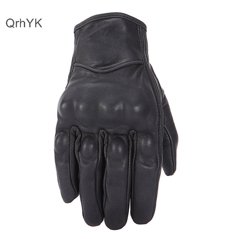 Nhà Máy Thời Trang Retro Da Thật Găng Tay Xe Máy Moto Găng Tay Chống Thấm Nước Găng Tay Motocross QrhYK