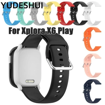 YUDESHUI đeo đồng hồ silicon, Dây đeo đồng hồ thông minh trẻ em thời trang phổ thông, Phụ kiện đồng hồ thể thao thay thế Dây đeo đồng hồ cho Xplora X6 Play