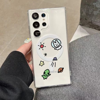 Phim Hoạt Hình Cặp Đôi Phong Cách Ví Phù Hợp Với Samsung s22 s22plus ultra Case Girly S23 S23Plus s23fe s24 s24plus s24ultra Ốp điện thoại
