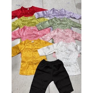 thời trang đồ bộ trẻ em, bà ba gấm cho bé quần đen