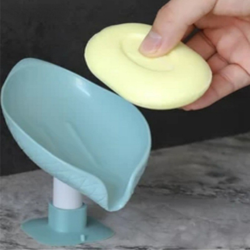[Đặc sắc] Khay thoát xà phòng - Chống trượt, Thoát nước tự động, Thiết kế hút - Đồ dùng phòng tắm nhà bếp - Hộp đựng bọt biển - Hộp đựng xà phòng bồn rửa - Giá phơi xà phòng vệ sinh