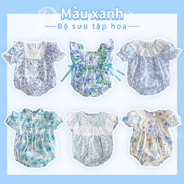 Bộ áo liền quần bé gái Bộ áo liền quần bé gái Bộ áo liền quần bé gái mùa hè Bộ áo liền quần công chúa bé gái Sơ sinh Quần áo mùa hè Quần áo mùa hè cho bé Bộ áo liền quần ngắn tay cho bé Quần áo bé gái
