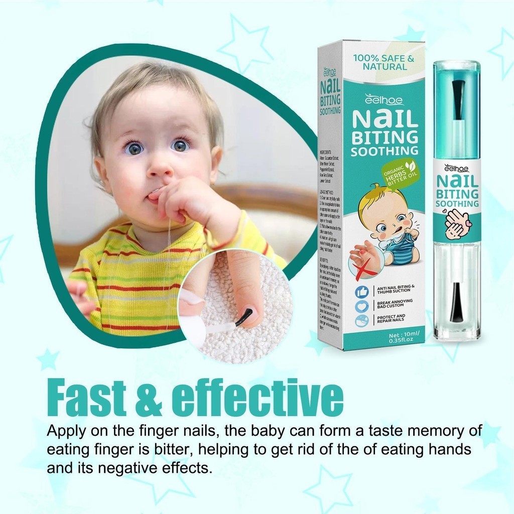 Stop Nail Biting Liquid 10ml Kid 's Bitter Tasting Nail Anti-Biting Liquid Non-Toxic Body Care Solution sonlekvn