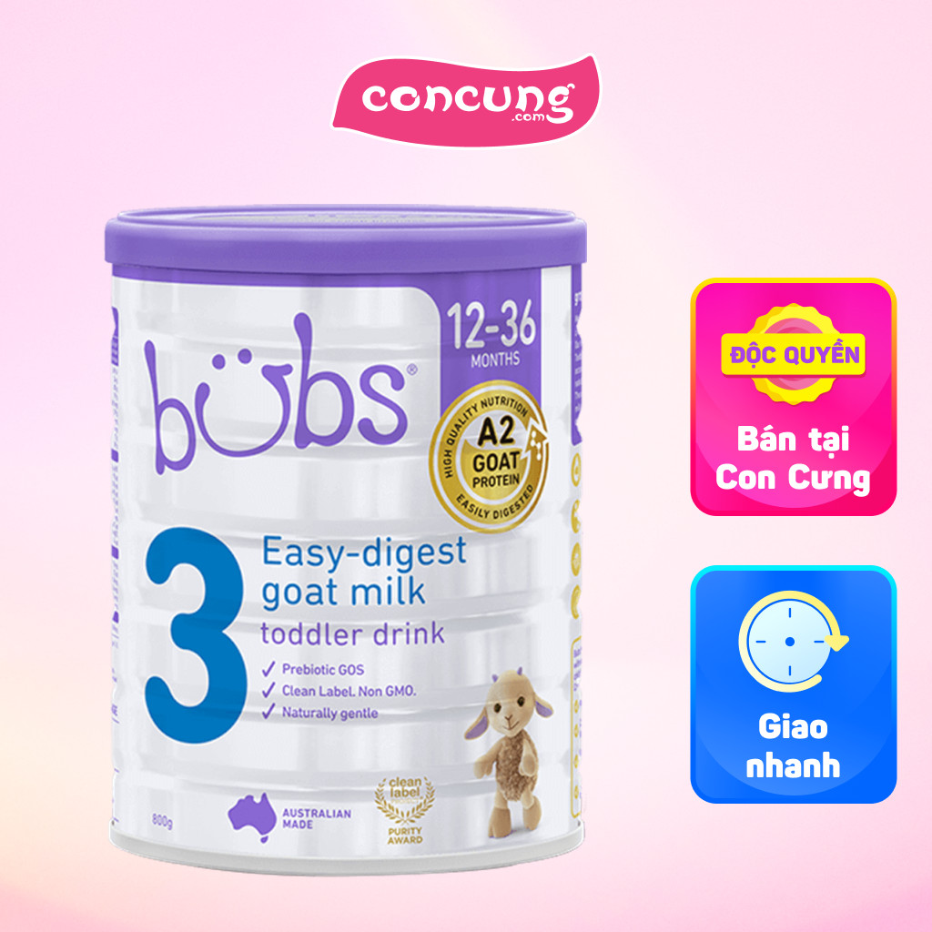 bubs Easy-digest Goat Milk 3 12-36ヶ月 3缶(Bubs Organic bubs Easy-digest Goat Milk 3 12-36ヶ月 3缶(Bubs Organic