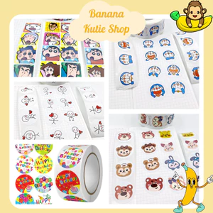Cuộn 500 Sticker - Hoạt Hình Ngộ Nghĩnh, Quà Tặng, Chúc Mừng Sinh Nhật, Anime [Link1]