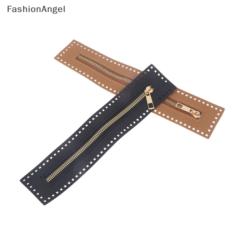 FashionAngel Có Thể Thay Thế DIY May Da Dây Kéo Hữu Ích Cho Túi Móc Phần Cứng Soild Dây Kéo May Phụ Kiện Túi Xách Da Dây Kéo TH