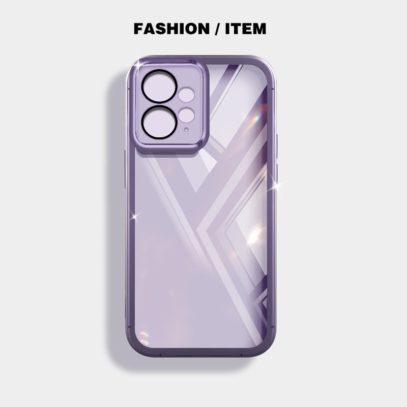 Ốp điện thoại trong suốt màu siêu mỏng YBD cho Redmi Note 12R Note 12S Note 12 Pro Plus Turbo Xiaomi POCO M6 Pro POCO X5 POCO F5 Vỏ silicon mềm trong suốt thời trang nữ tính