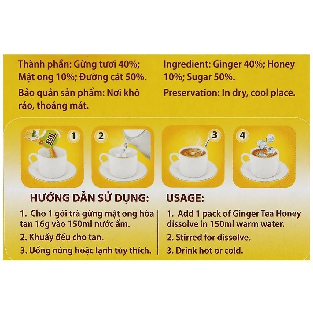 Trà gừng mật ong Thanh Bình hộp 288g