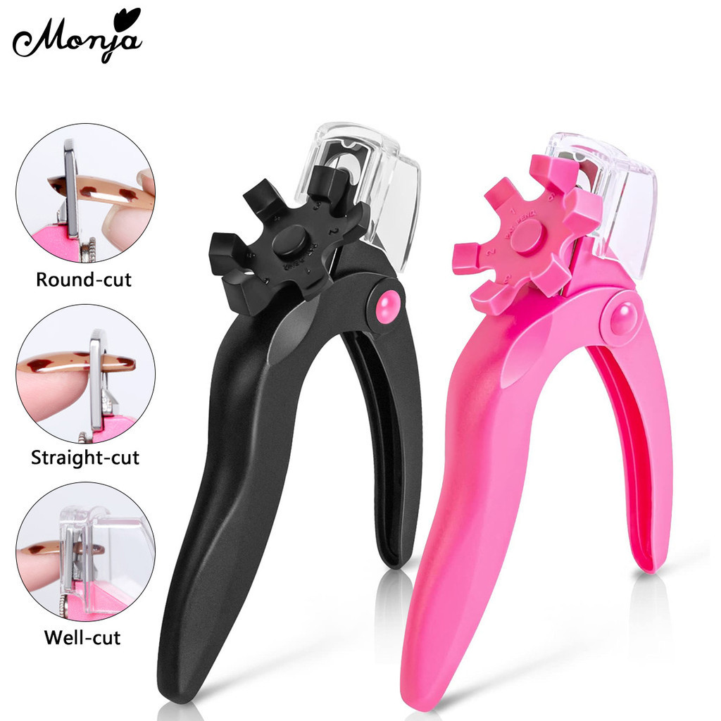 Monja Giả Cắt Móng Tay Hình Chữ U Có Thể Điều Chỉnh Giả Cắt Móng Tay Tông Đơ Chống Bắn Giả Cắt Móng Bao DIY Dụng Cụ Chăm Sóc Làm Tay
