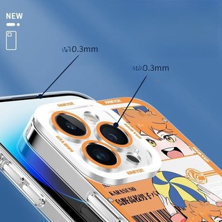 Anime Hoạt Hình Haikyuu Vỏ Cho IPhone 13 12 Mini Pro Max 11 Mềm Dễ Thương Xu Hướng Silicon Thương Hiệu Trong Suốt Vỏ Điện Thoại