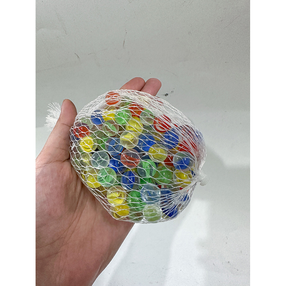 Sỏi Đủ Màu Dạng Bi Trang Trí Bể Cá Cảnh (Túi 220gram)