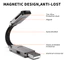 Cáp Sạc Đa Năng Ngắn Cho Du Lịch Móc Khóa Từ Tính Di Động 4 Trong 1 Dây Sạc Nhanh PD 60W USB A / C Đến Loại C Cho Miếng Lót Điện Thoại