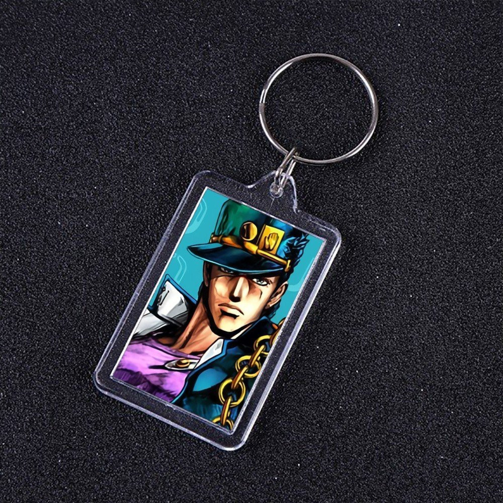 ( VUÔNG ) Móc khóa mica IN HÌNH JoJo's Bizarre Adventure Cuộc Phiêu Lưu Bí Ẩn anime chibi xinh xắn dễ thương