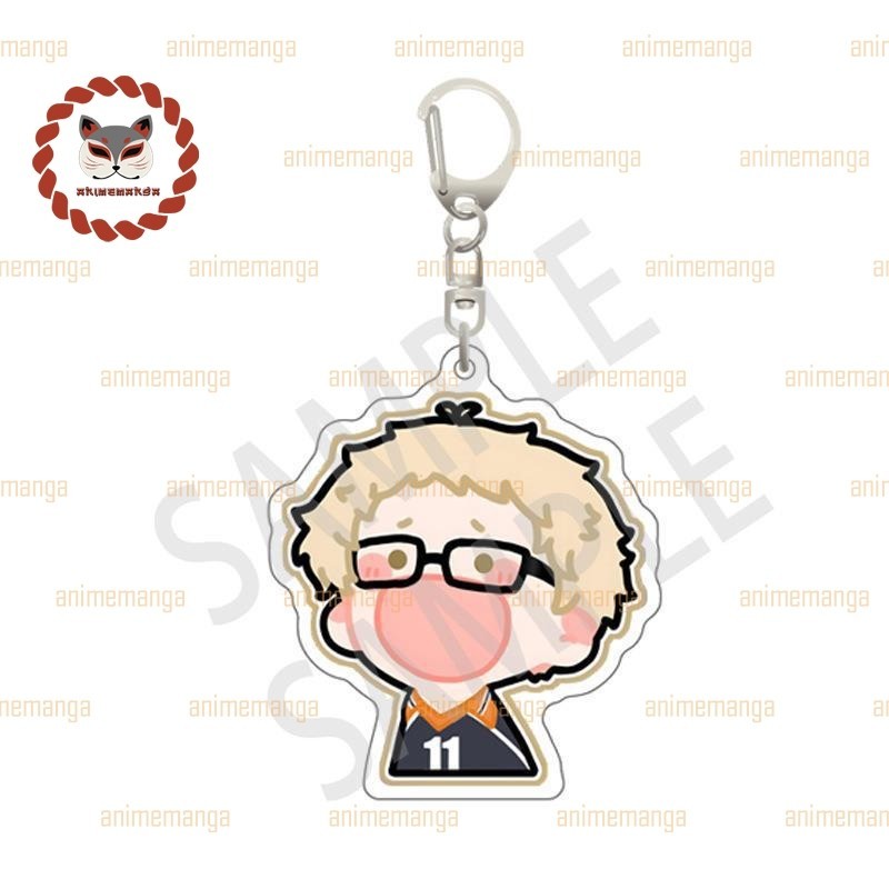 Móc khóa HAIKYUU!! ver HÉT in hình Vua bóng chuyển mica acrylic anime chibi xinh xắn dễ thương