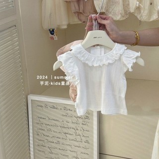 Bộ áo liền quần mùa hè cho bé Công chúa mỏng Onesie Quần áo trẻ em thời trang tay ngắn 2 mảnh 7.7
