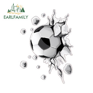 EARLFAMILY 13cm World Cup Bóng Đá Dễ Thương Xé Xe Miếng Dán Thời Trang Câu Cá Hộp Làm Mát Máy Tính JDM Vinyl Chống Thấm Nước Decal Chống Nắng Kiểu Dáng Xe