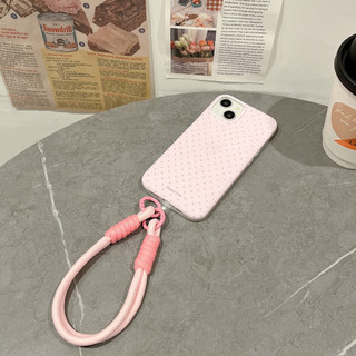Dây ngắn chống rơi màu Dopamine, dây đeo cổ tay cho iPhone/Huawei/Honor/Oppo, vỏ điện thoại