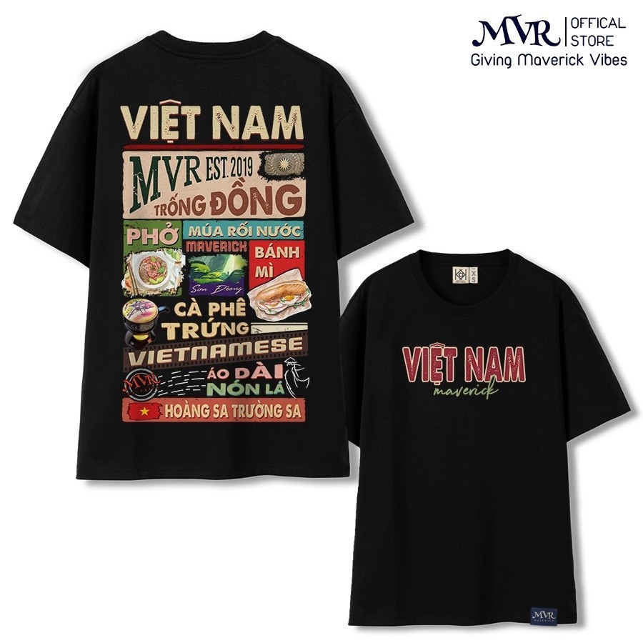 Áo thun unisex tự hào Việt Nam phông phượt du lịch gia đình lớp under form rộng tay dài lỡ genZ cotton