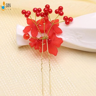 Đám Cưới Cô Dâu Kẹp Tóc Hạt Pha Lê Ngọc Trai Sáng Bóng Hoa Cô Dâu Kẹp Tóc Kẹp Tóc