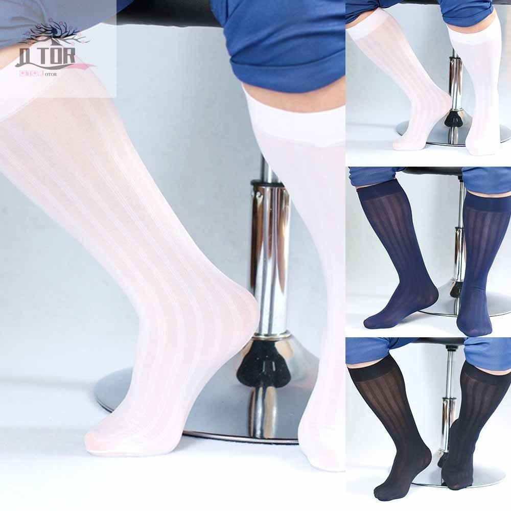 Tất Nam Siêu Mỏng Kinh Doanh Thoáng Khí Quý Ông Chiều Dài Đầu Gối Giữa Chiều Dài