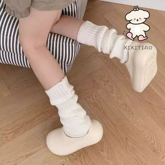 Xixitiao Cotton Dép Nữ Tăng Chiều Cao Giày Ngoài Mặc Đế Mềm Mới Thường Ngày