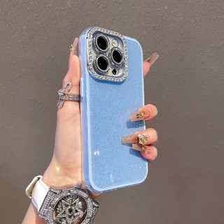 Phim Bảo Vệ Ống Kính Kim Cương Lấp Lánh Màu Kẹo 2 Trong 1 Ốp Lưng Điện Thoại iPhone 17Promax 16 13 14 15 Promax Chống Sốc Nữ Điện Thoại Di Động