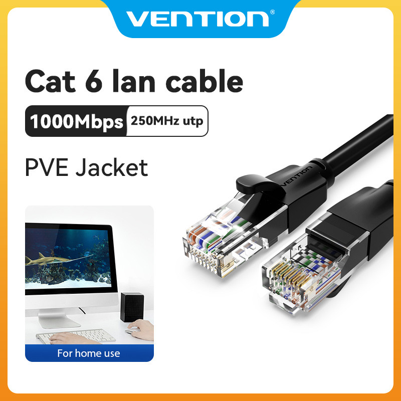 Dây cáp mạng LAN Vention Lan Cat6 Ethernet RJ45 1000Mbps cho Router Pc ...