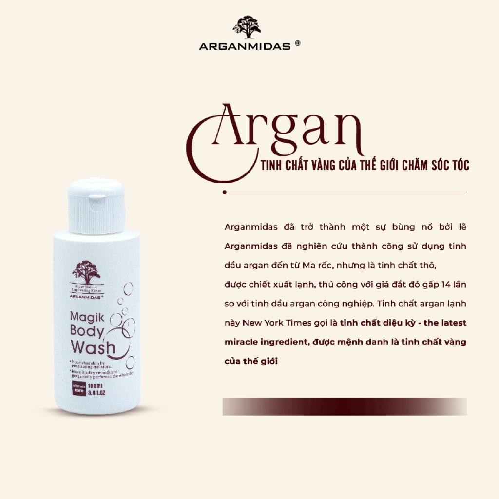 Ảnh Sữa tắm lưu hương Arganmidas Magik Body Wash - 100ml 1