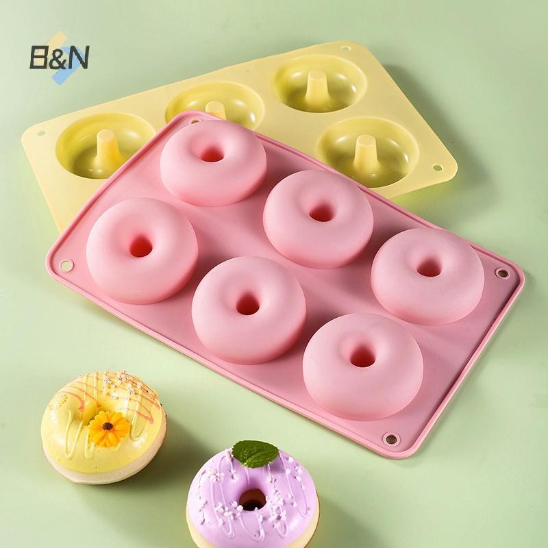 B & N 1 6 Bánh Donut Khuôn Silicon DIY Nhà Bếp Nướng Khuôn Khay Nướng Bánh Donut Làm Kẹo Khuôn Trang Trí Bánh Phụ Kiện.