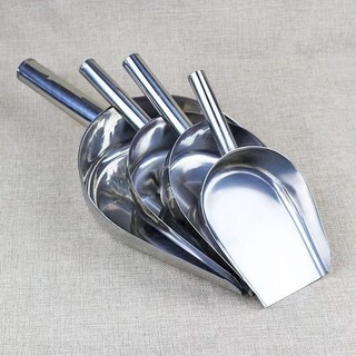 Xẻng inox dày gia dụng xúc đá, gạo, bột, bỏng ngô