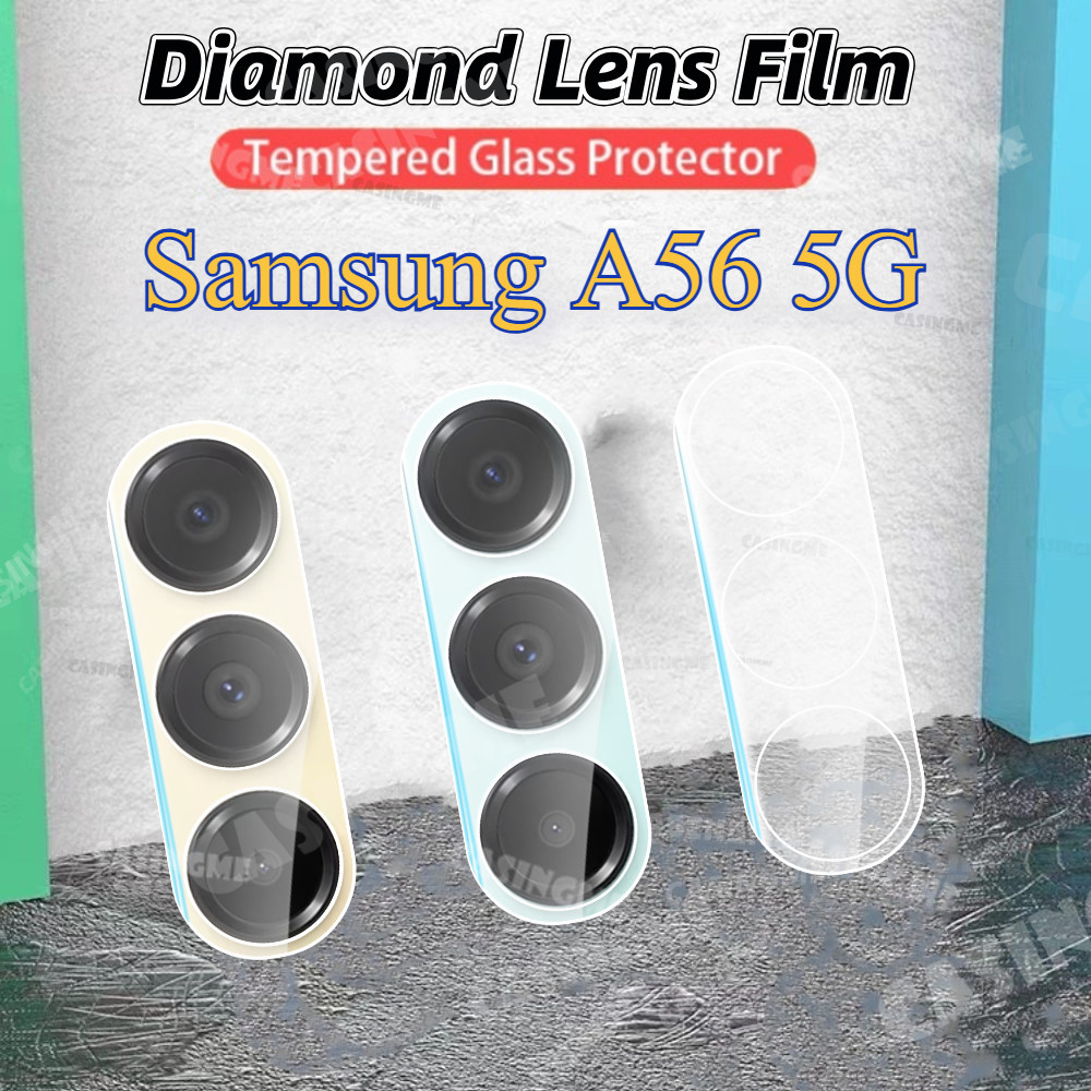 Dành Cho Samsung A56 5G 2025 3D Camera Bảo Vệ Ống Kính Cho Samsung Galaxy A56 A26 A36 A16 A06 4G 5G SamsungA56 A 56 56A 4G 5G 2025 Trong Suốt Kính Cường Lực Mặt Sau Camera Bảo Vệ