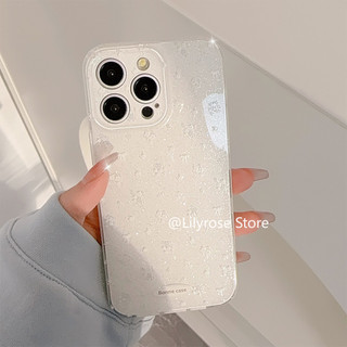 Ốp Lưng TPU iPhone 12 13 14 15 16 Pro Max Appe iPhone Case 16Plus 11 Clear 14 Bao Gồm Tất Cả Chống Rơi Mềm Lấp Lánh Hoa