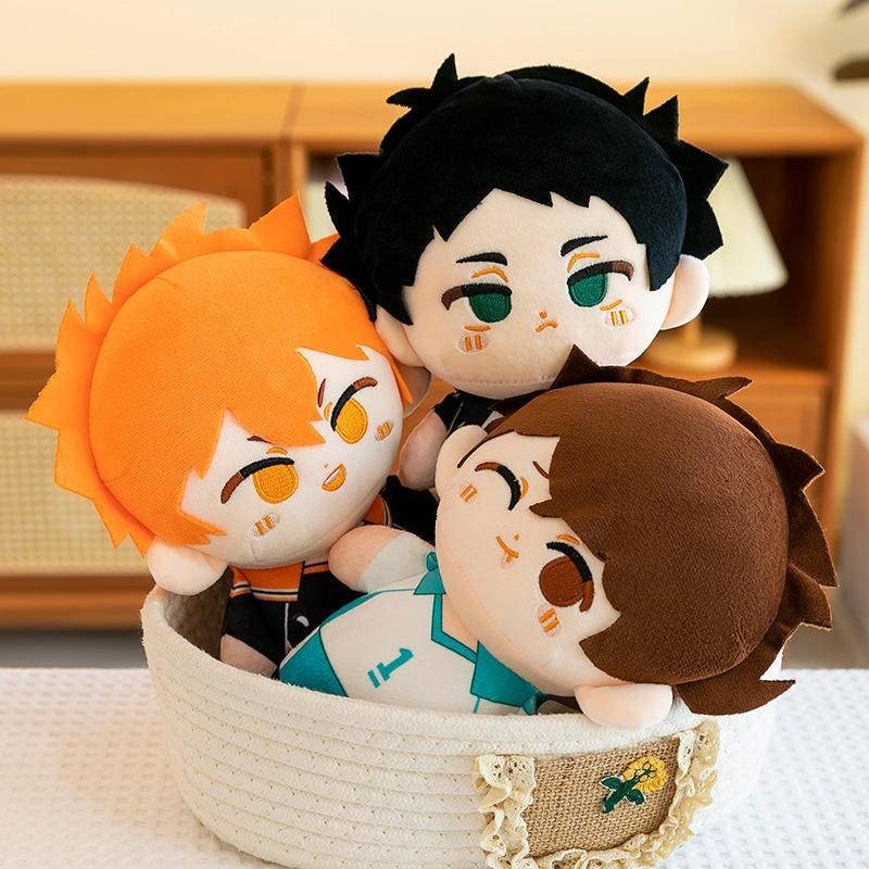 Anime Haikyuu 20cm Sang Trọng Búp Bê Đồ Chơi Tobio Kageyama Shoyo Hinata Kuroo Tetsurou Mềm Nhồi Bông Gối Bộ Sưu Tập Đồ Chơi Búp Bê