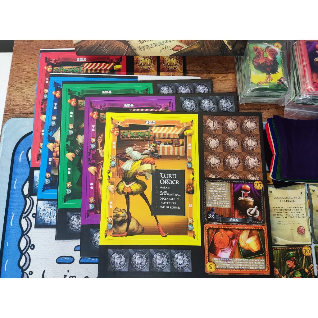Boardgame Sheriff of Nottingham và mở rộng Merry Men Engsub có luật Việt Tigarboardgame