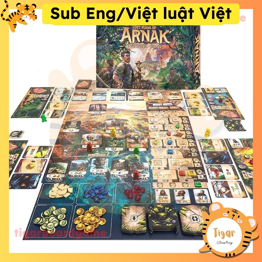 Boardgame Lost Ruin of Arnak bản TQ có sub Anh/Việt Tigarboardgame