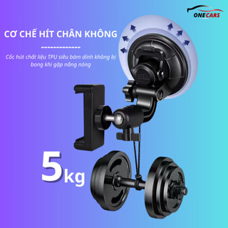 Kẹp Để Điện Thoại Ô Tô, Giá Đỡ Điện Thoại Trên Xe Hơi Hít Kính - GDDT02