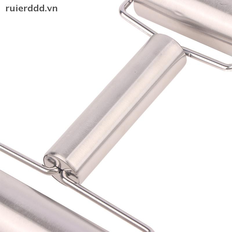 # ruierdd # Thép không gỉ Đơn / Đôi Cán Pin Chống Dính Bột Bánh Ngọt Con Lăn Nhà Bếp Bánh Bao Máy Mì Pizza Pies Dụng Cụ.