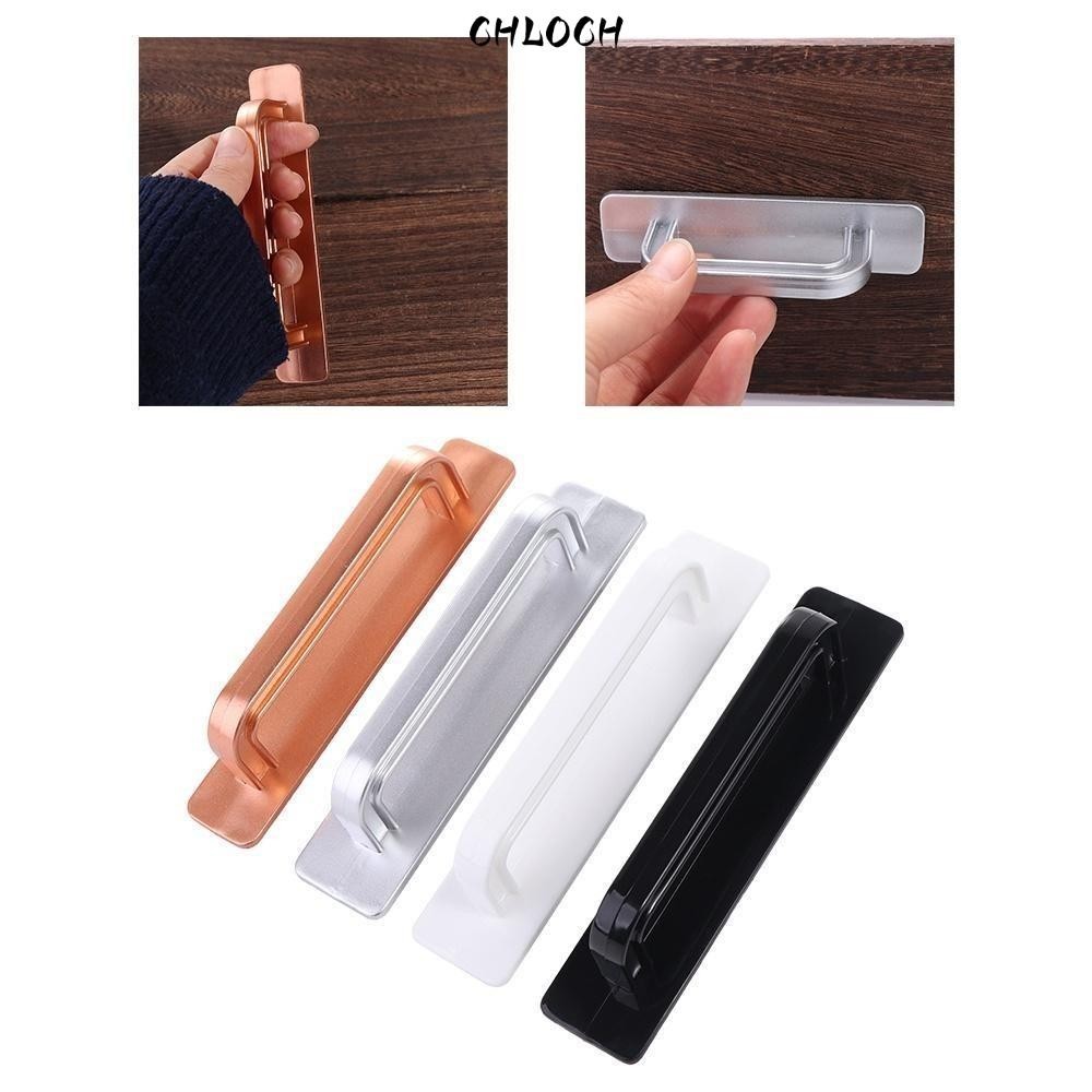 Tay cầm ngăn kéo CHLOCH, Dụng cụ sắp xếp tay cầm tủ quần áo bằng nhựa đa năng, Dán tự dính Tay nắm cửa bền Tủ cửa sổ
