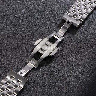 Dây đeo đồng hồ bằng thép không gỉ nguyên khối 12-22mm 12 14 16 18 19 20mm 21 22 Tổng thống Dây đeo đồng hồ 5 hạt cho nam giới Vòng tay nữ Đầu phẳng Arc End Bạc Hồng Vàng Đen