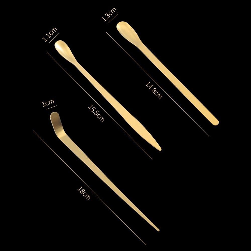 Que trà DAYBREAK, Thìa Matcha bằng thép không gỉ truyền thống, Muỗng trà lá Nhật Bản Dụng cụ nhà bếp