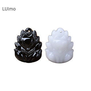 Luimo Giả Ngọc Cáo Vòng Cổ Mặt Dây Chuyền Thời Trang Trung Quốc Quyến Rũ Trang Sức Khắc Bùa Hộ Mệnh Dành Cho Nữ Quà Tặng May Mắn SBS