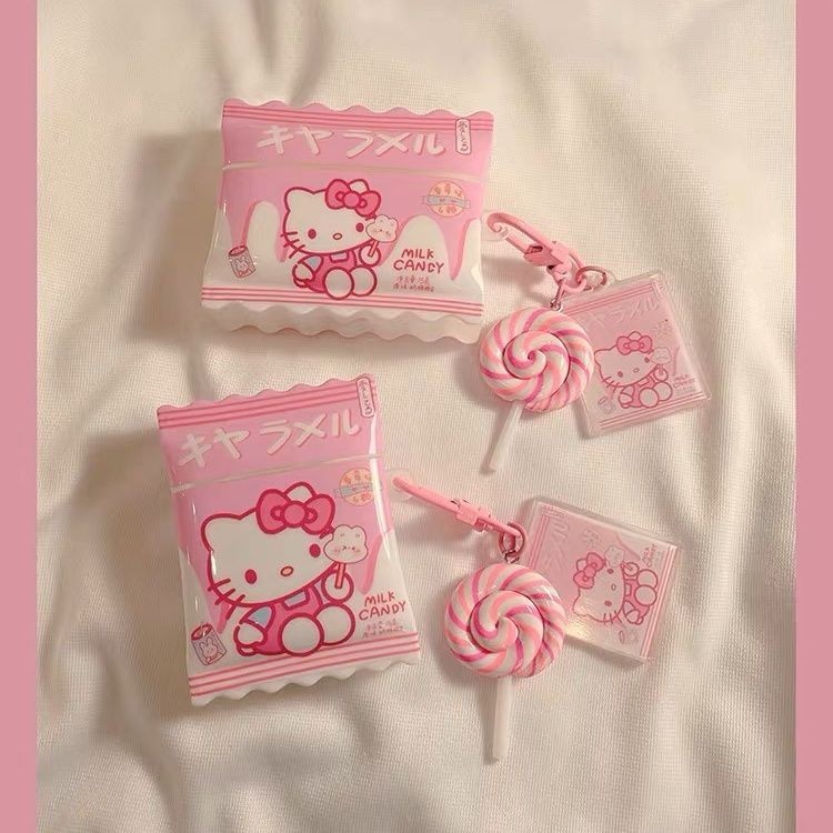 Ốp điện thoại hình Hello Kitty bằng silicon hoạt hình Tương thích cho AirPods 1 / 2 / 3 / Pro 2 Vỏ bảo vệ tai nghe không dây TPU