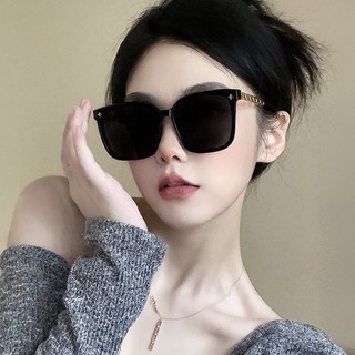 Kính Mát Dạng Dây Xích Hình Vuông Cỡ Lớn Trang Kính râm Chống Tia Bức Xạ Ánh Sáng Xanh Phong Cách Hàn Quốc Thời Trang Cho Nam Và Nữ