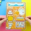 Học liệu đồ chơi ngôi nhà búp bê bóc dán bằng giấy thủ công công chúa tocaboca h30 cho bé